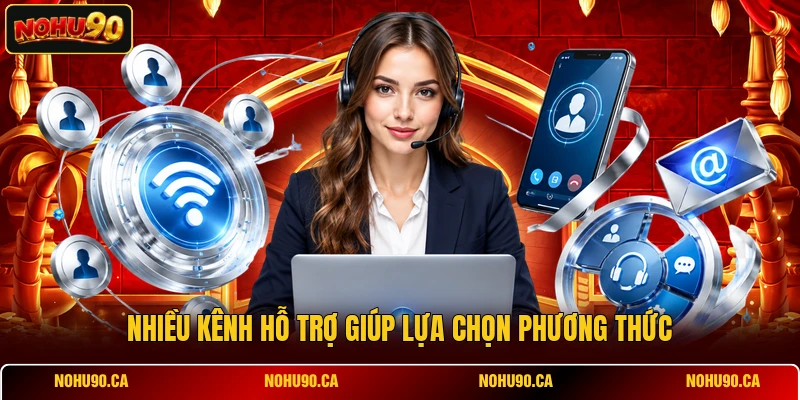 Nhiều kênh hỗ trợ giúp lựa chọn phương thức Nhiều kênh hỗ trợ giúp lựa chọn phương thức