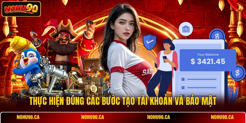 Thực hiện đúng các bước tạo tài khoản và bảo mật Thực hiện đúng các bước tạo tài khoản và bảo mật